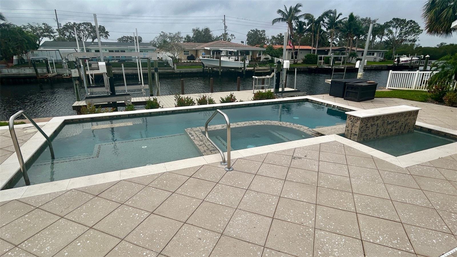 Updated pavers and salt water pool