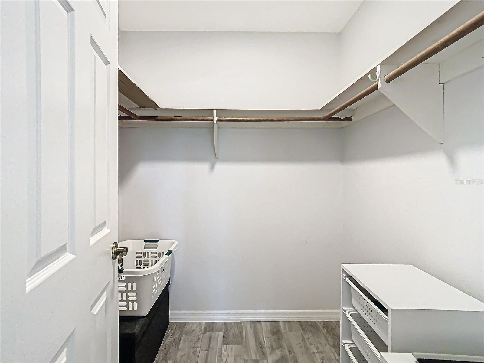 Primary walk-in closet