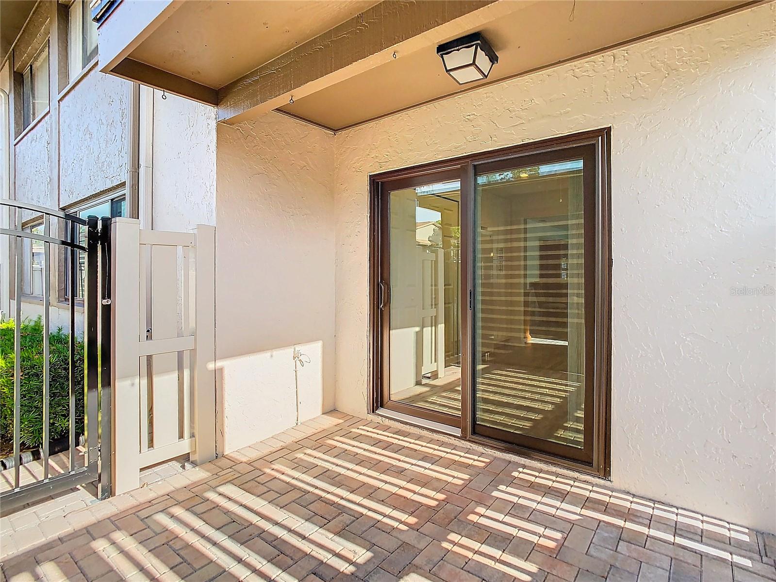 Patio off kitchen