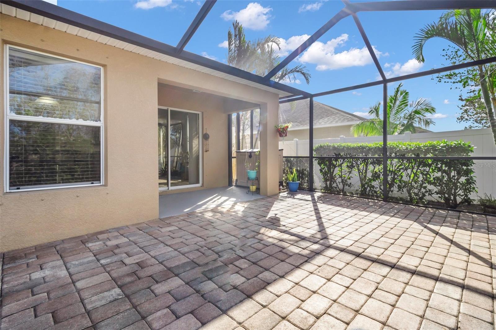 Screened in back patio