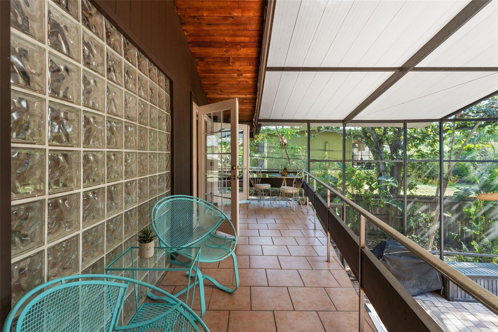 2nd Story Balcony spans the width of the home