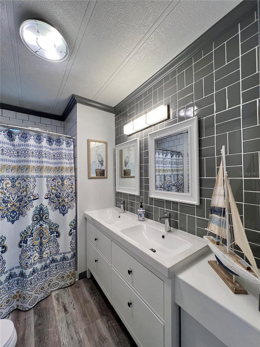 Hallway bathroom