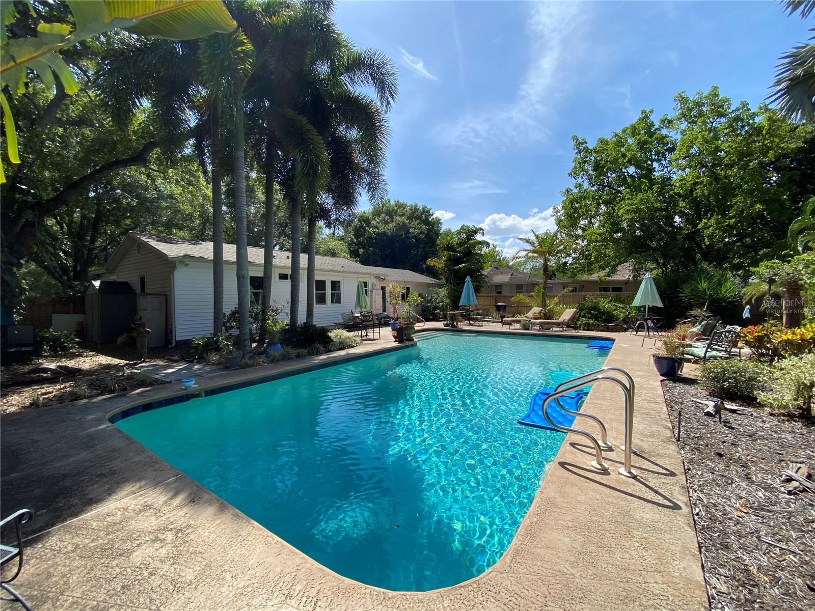 Virtually Staged Pool.