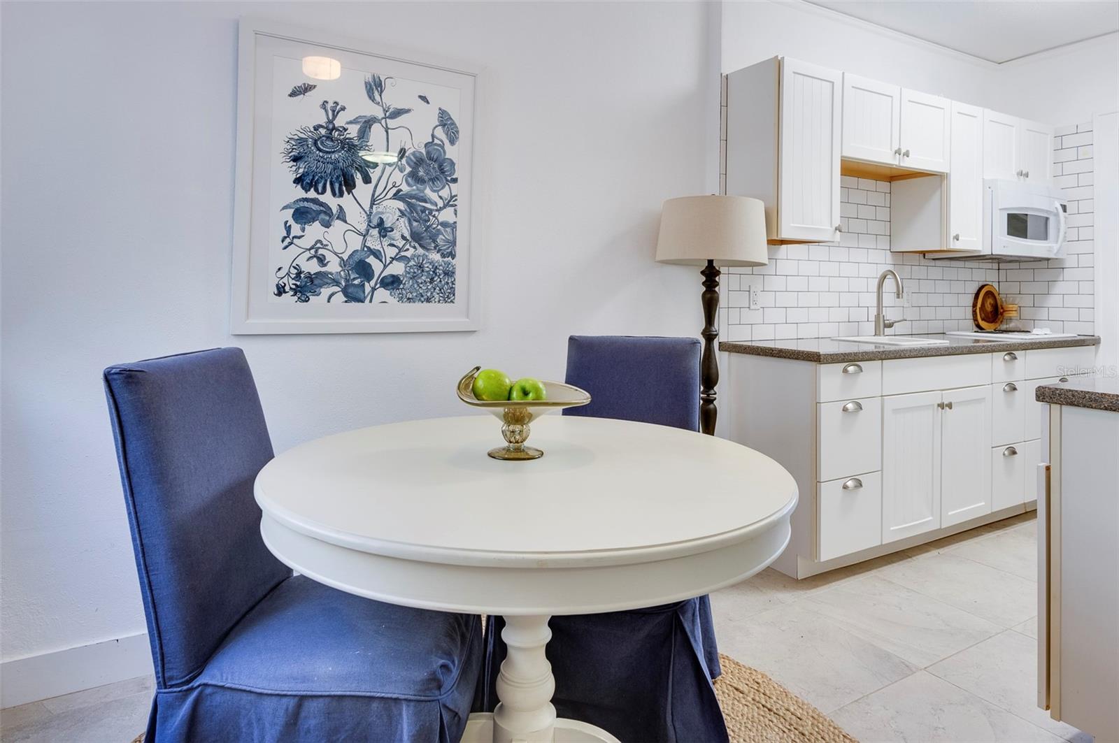 Dining area off the kitchen