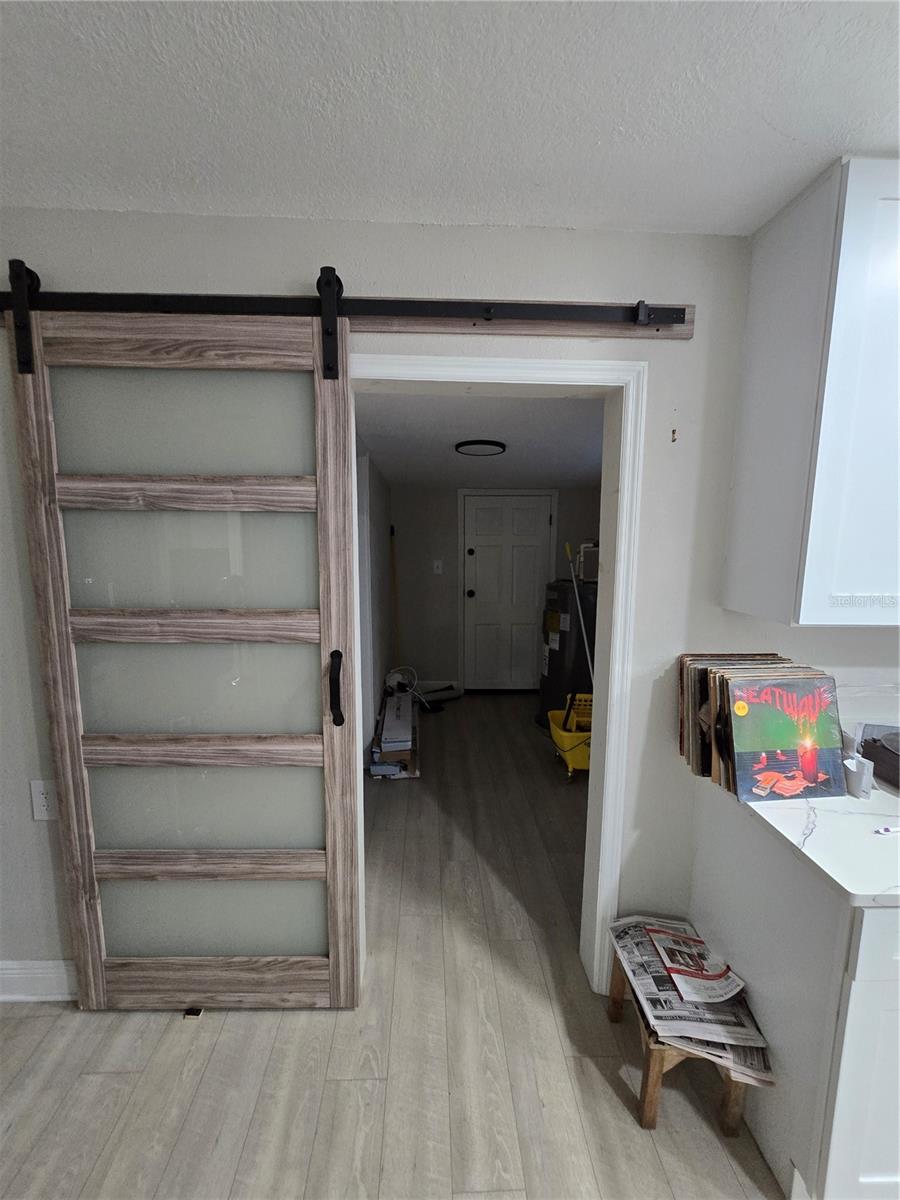 Laundry Room entrance from the Kitchen.