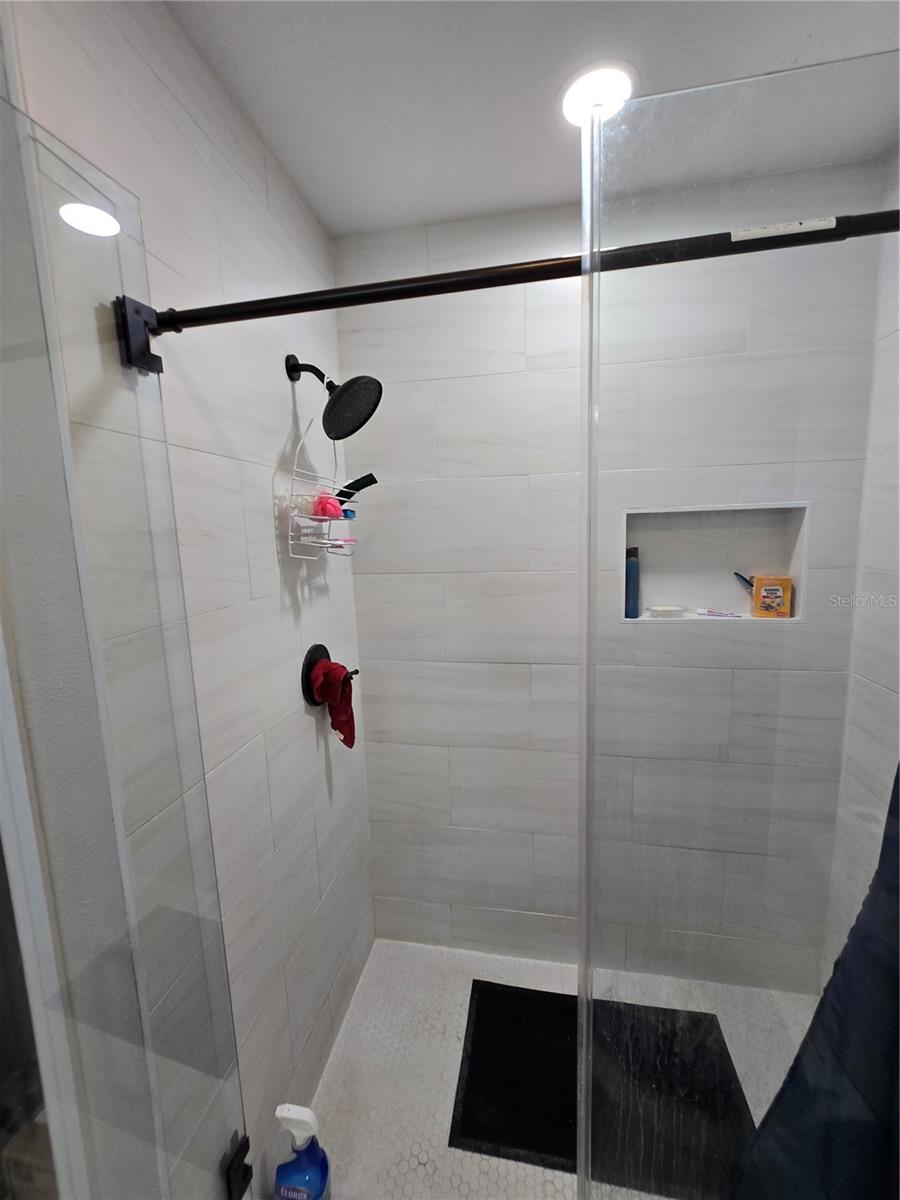 Shower Place with a Rain Shower