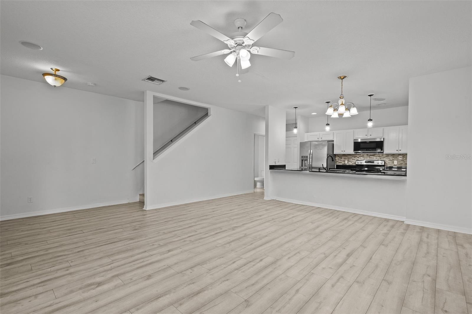 Living Room open to kitchen