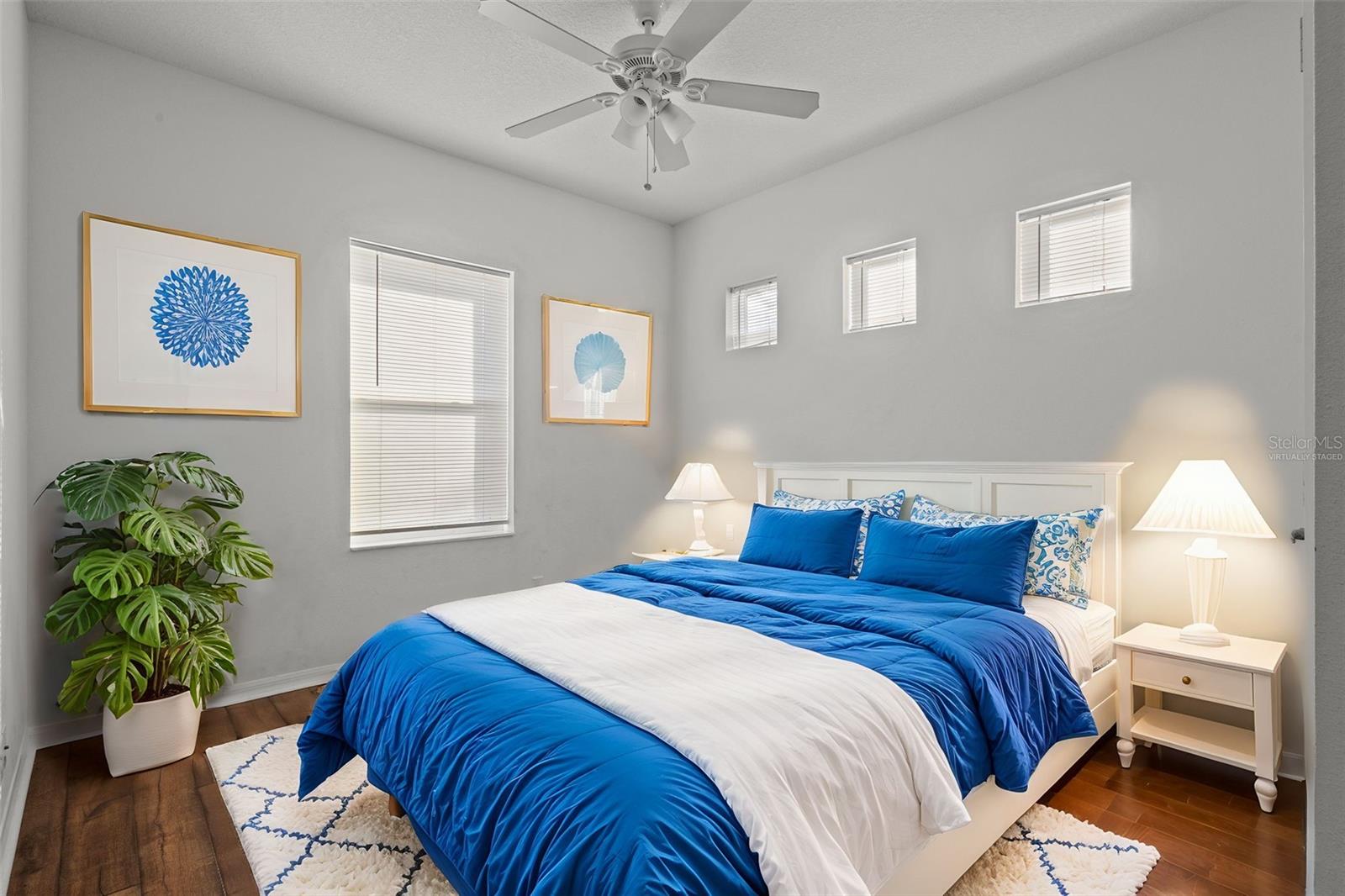 Bedroom 2 - upstairs - virtually staged