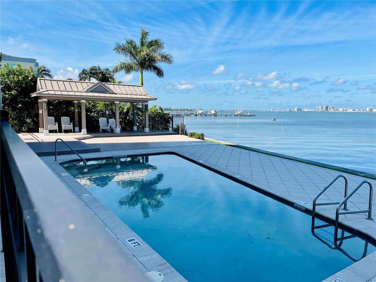 Waterfront pool