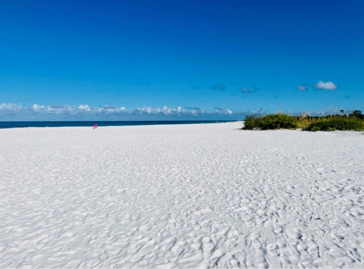 Sugar white sands of Clearwater Beach