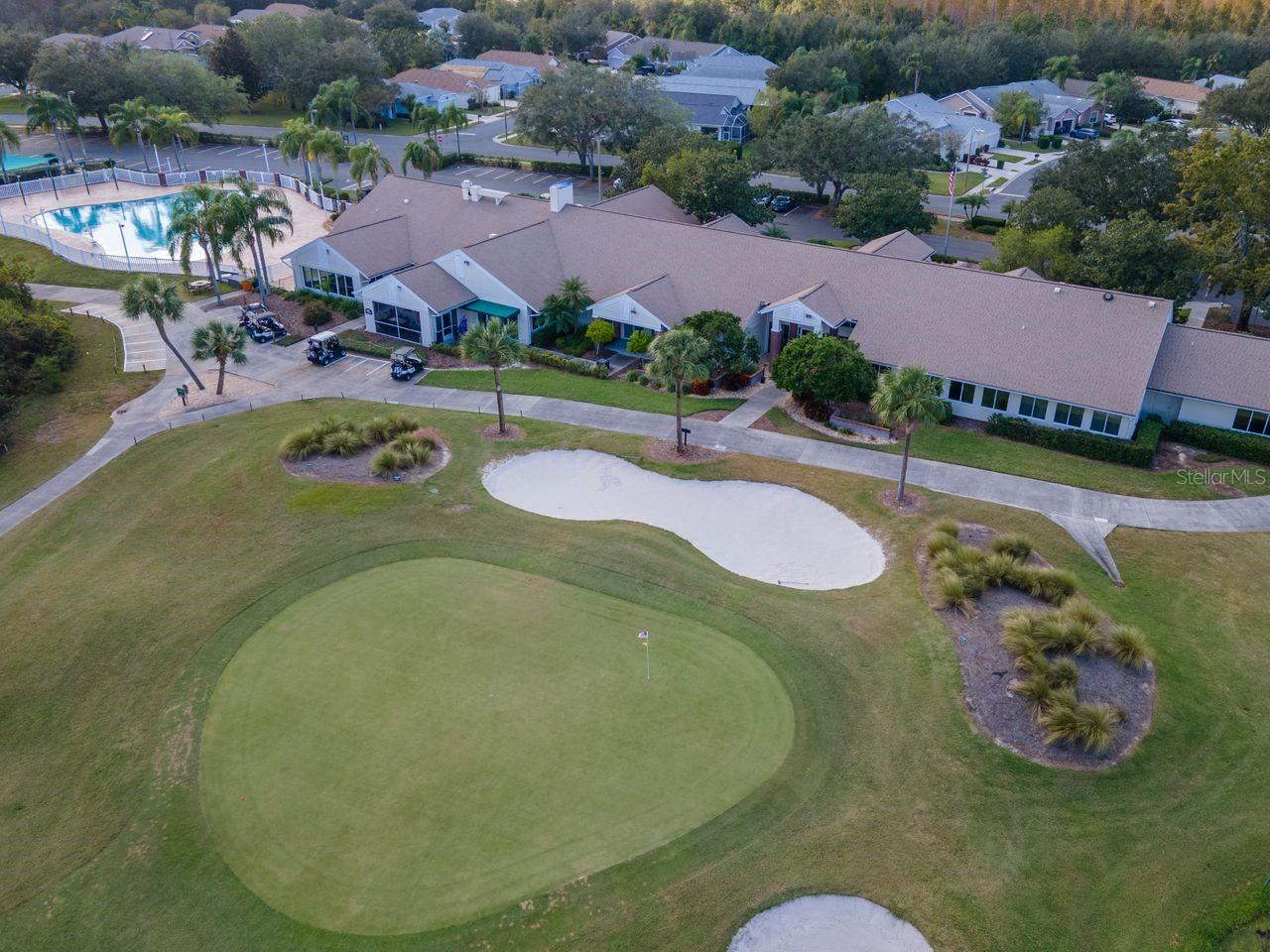 Club House and View of Hole #9