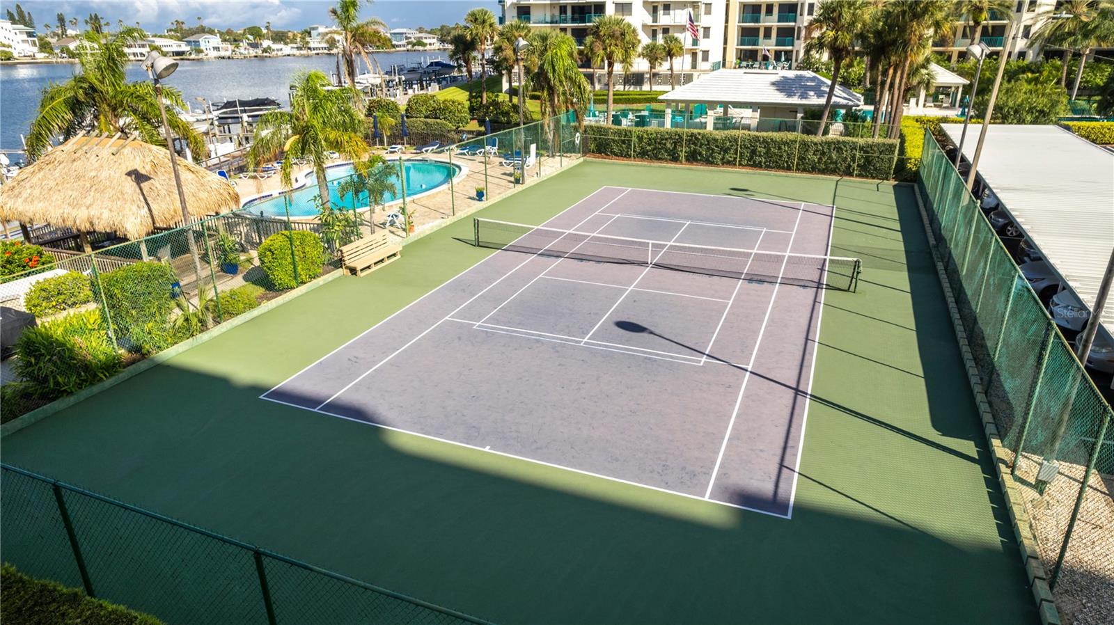 Tennis,waterfront pool,tiki w/eating area,BBQ,&picnic area all for your enjoyment