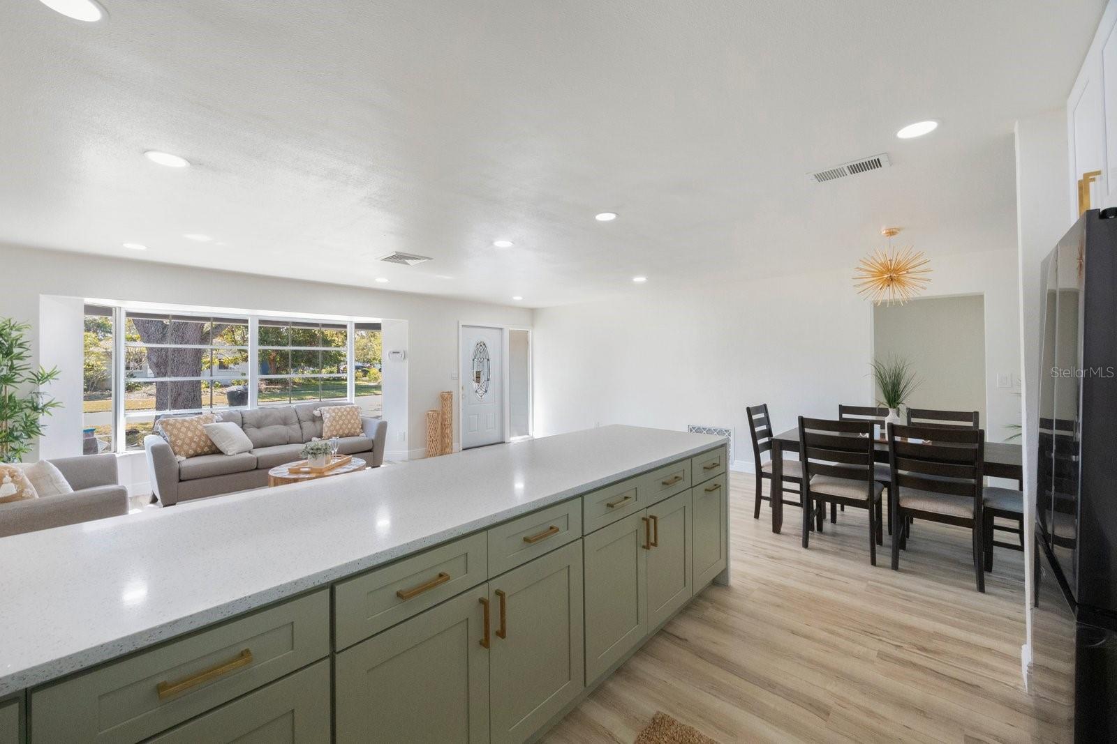 Beautiful wood cabinets