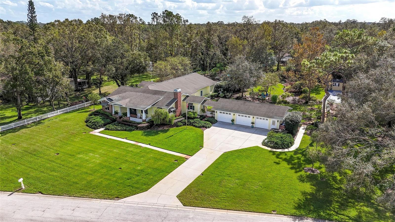 Aerial view of home