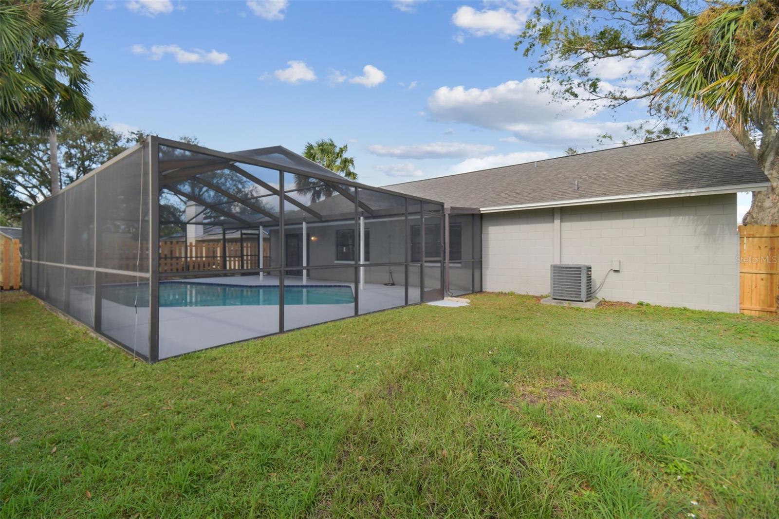 BACKYARD AND POOL