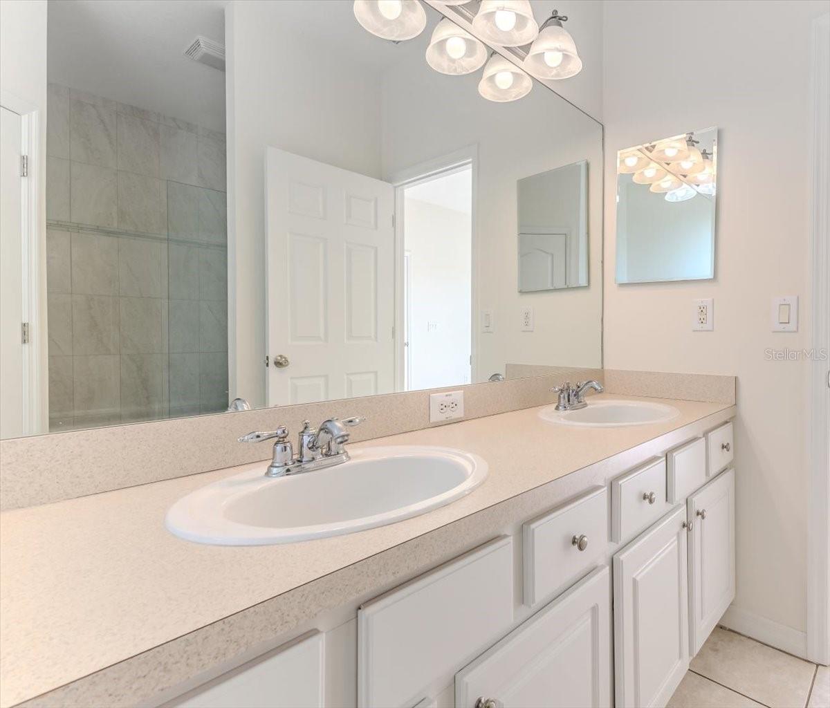 Master Bathroom Dual Sinks