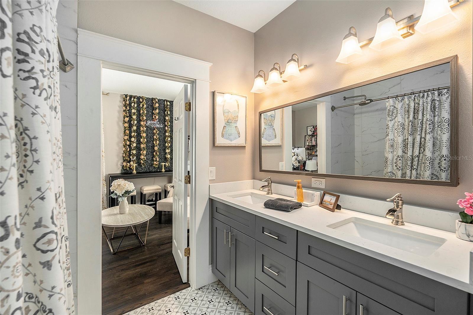 Primary Bathroom with Dual Sinks