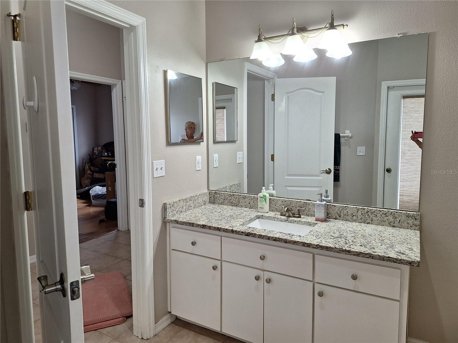 Large Updated Hall Bath with Pool Access Door