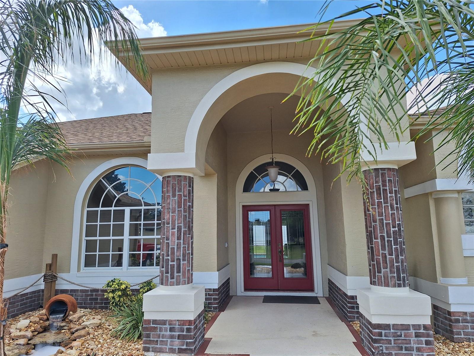 Freshly Landscaped! Double Leaded Glass Doors