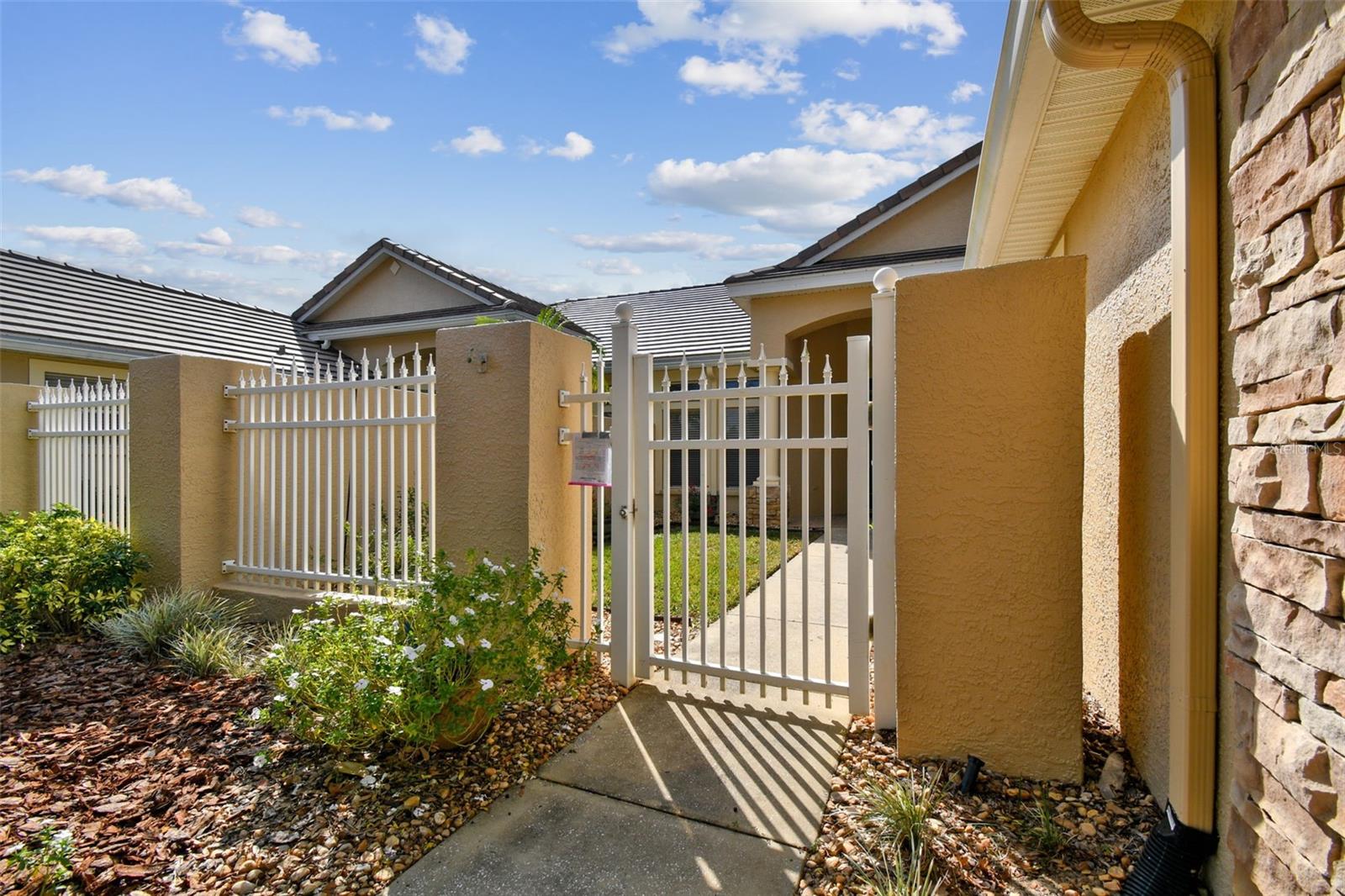 Gated Entrance to the home