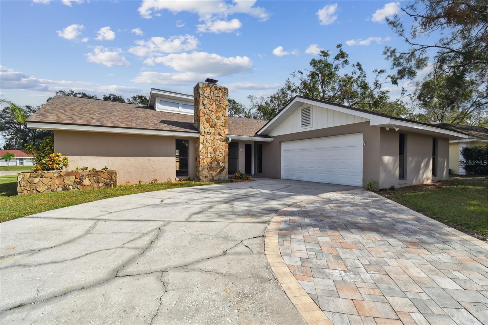 Oversized driveway