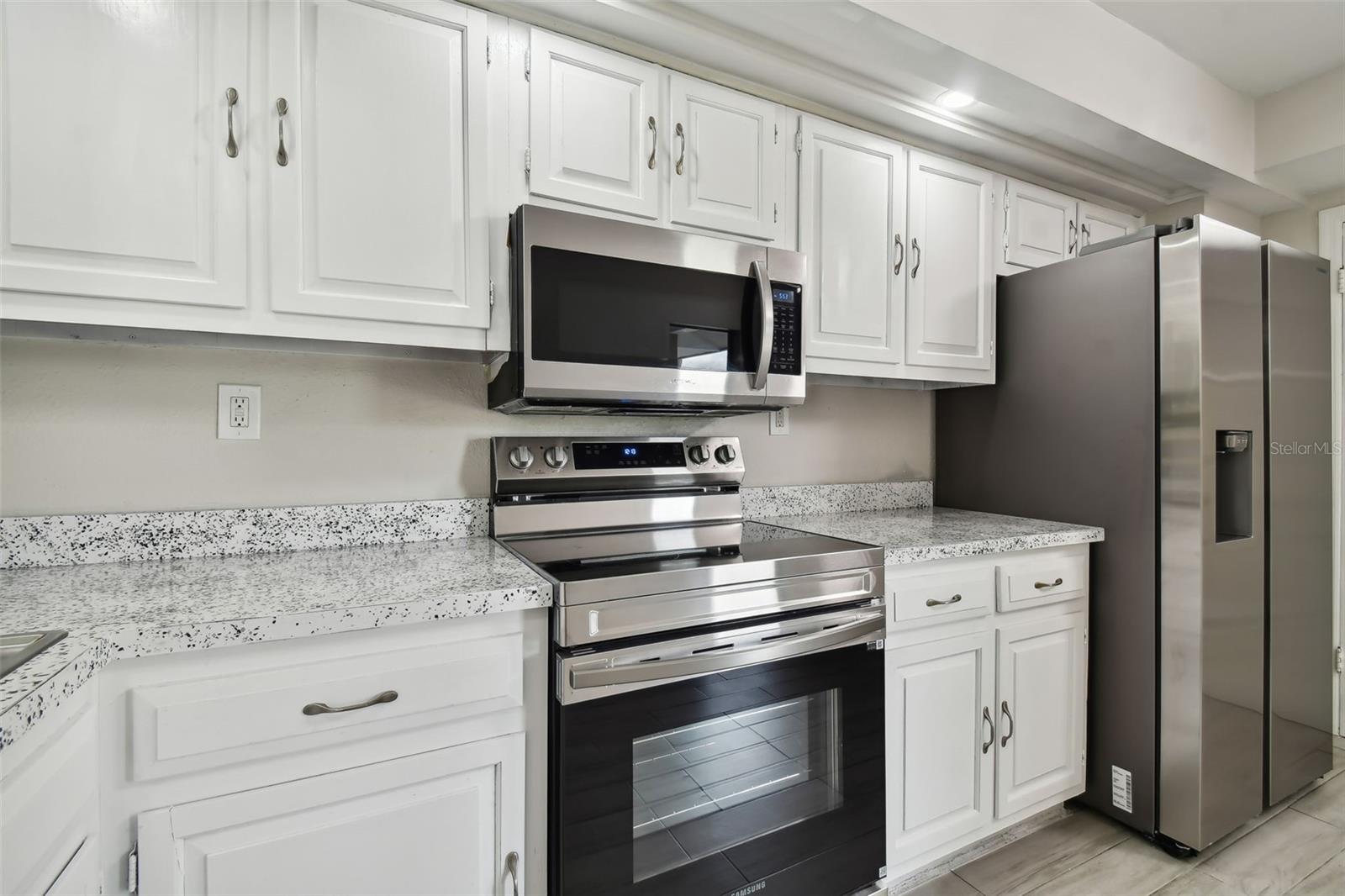 Plenty of countertop space for meal prep