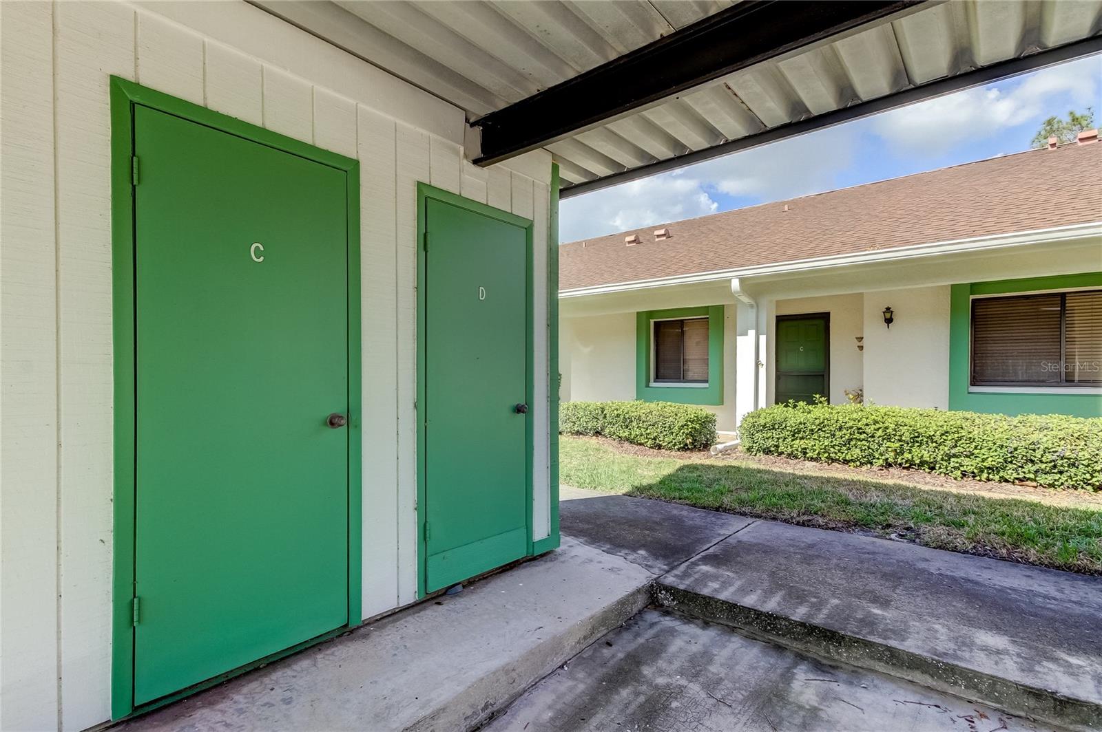 Exterior storage shed to keep whatever you'd like in!