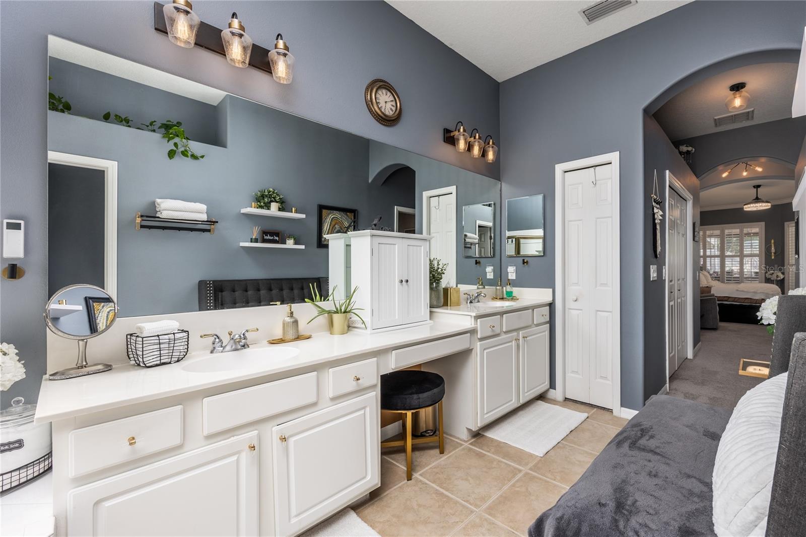 Master Bathroom with Linen Closet too!