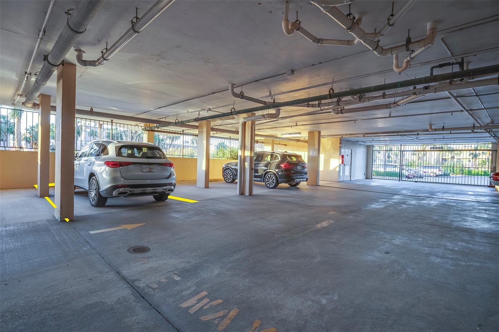 Your parking space - close to stairs and elevators