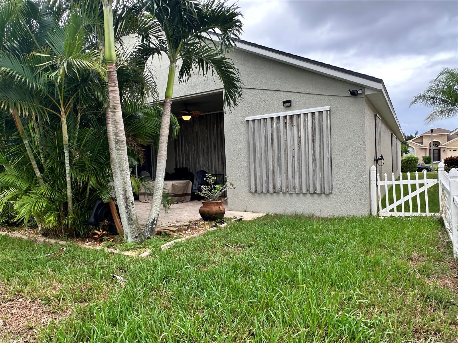 Home has Hurricane shutters