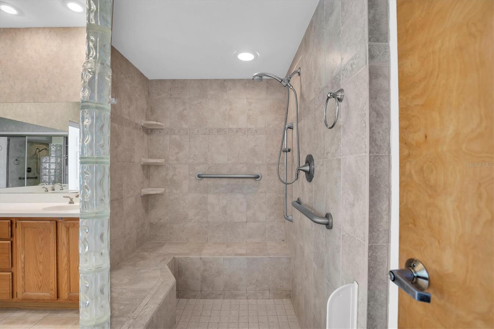 Master bathroom walk in shower