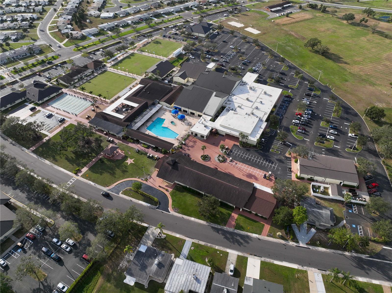 Community Center Amenity Complex with Swimming Pool