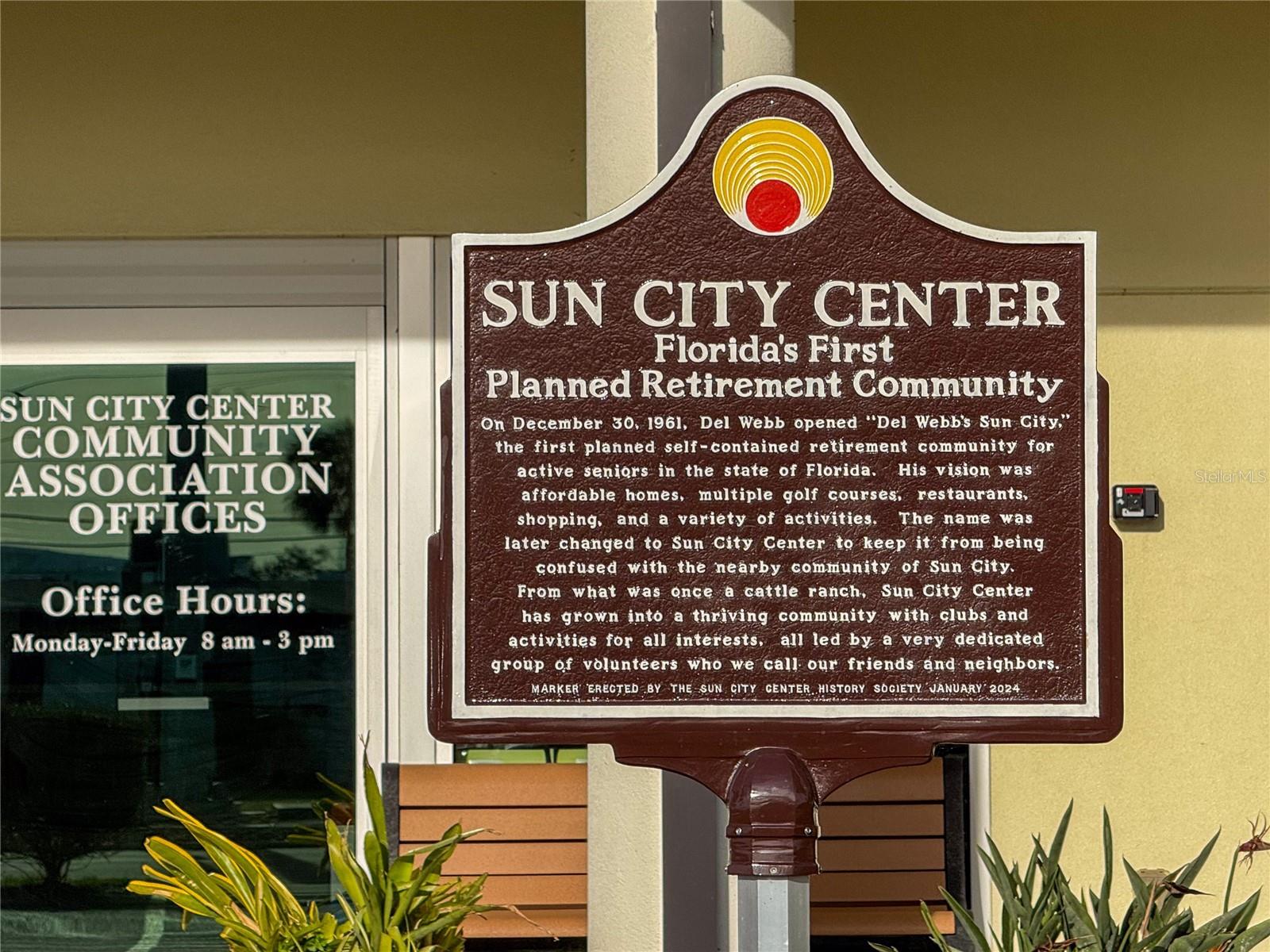 Sun City Center Historical Marker