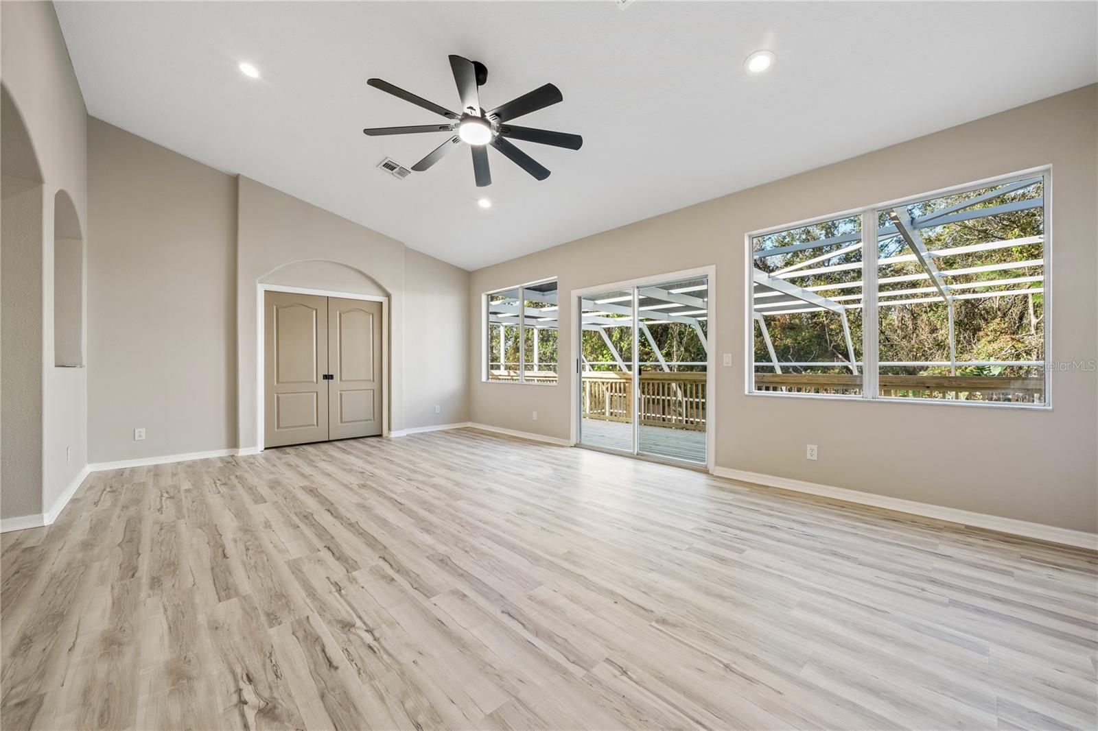 bonus room and double door entry to home theater/office/potential 5th bedroom