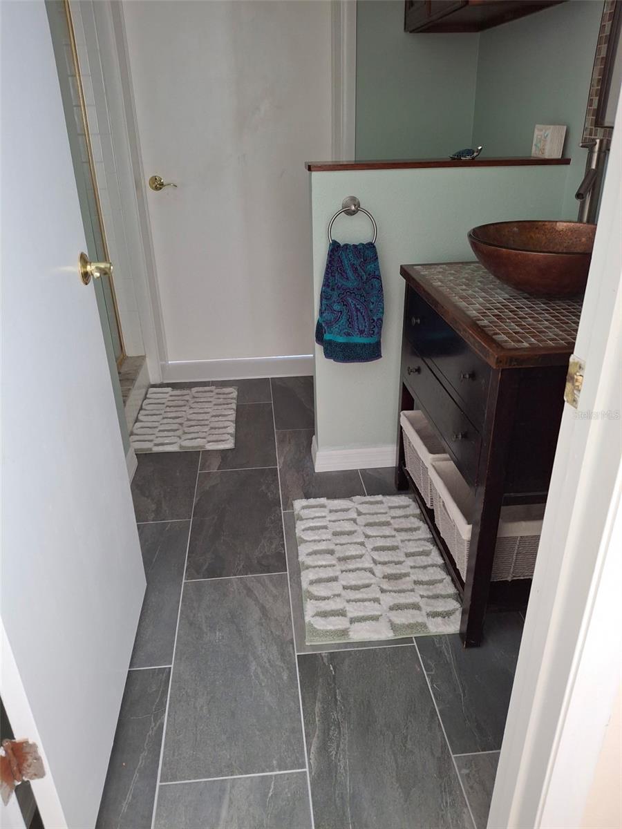 New Floor tile in en-suite bathroom