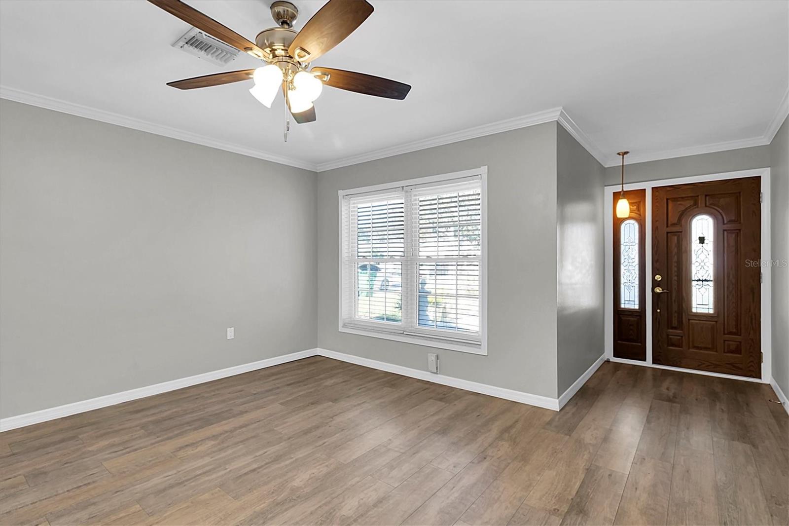 Entry way facing living room