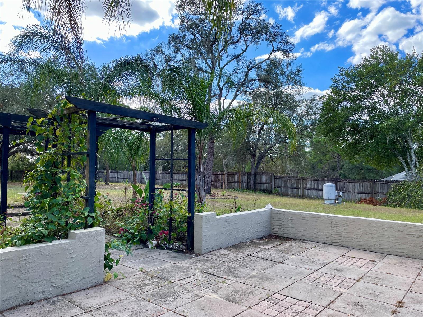 Patio and pergola