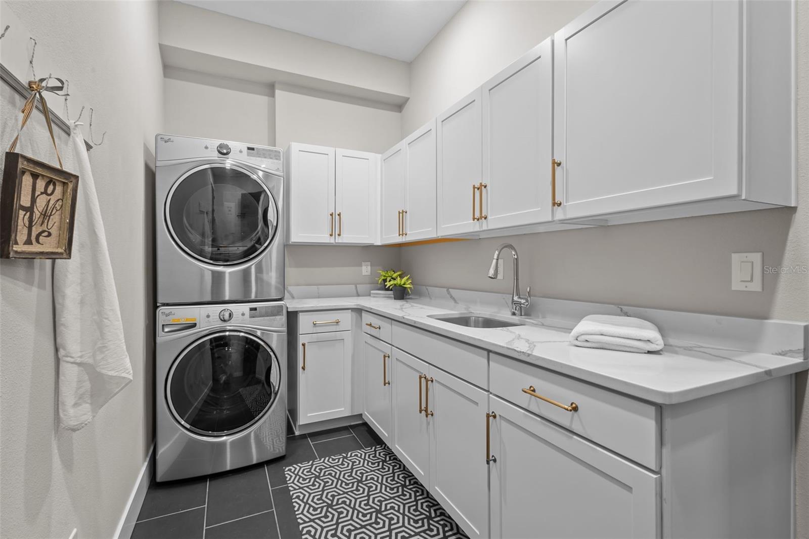 Laundry Room, Quartz Counters and tons of cabinet space