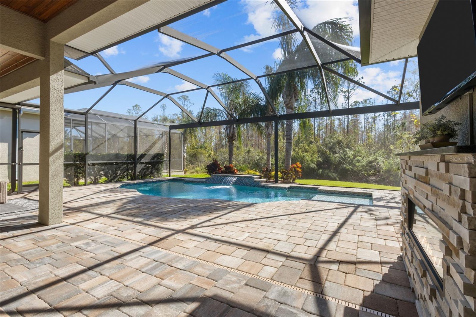 Heated Saltwater Pool with panoramic view of conservation