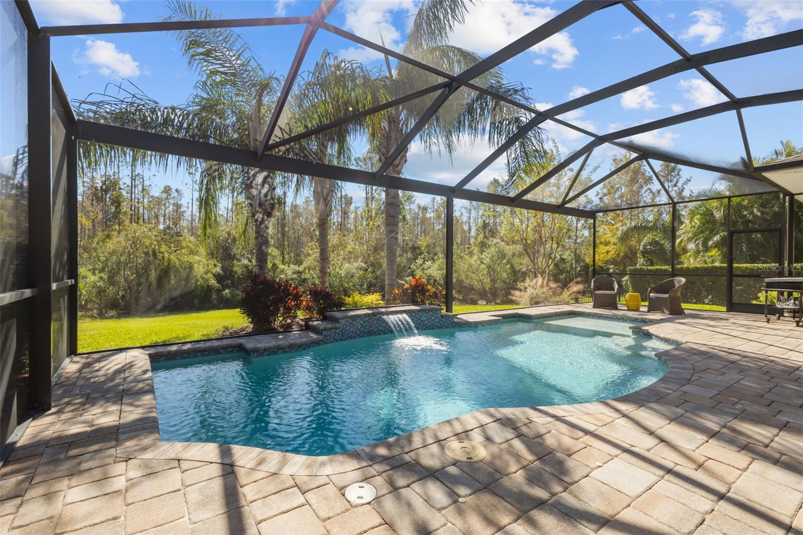 Heated Saltwater Pool with panoramic view of conservation