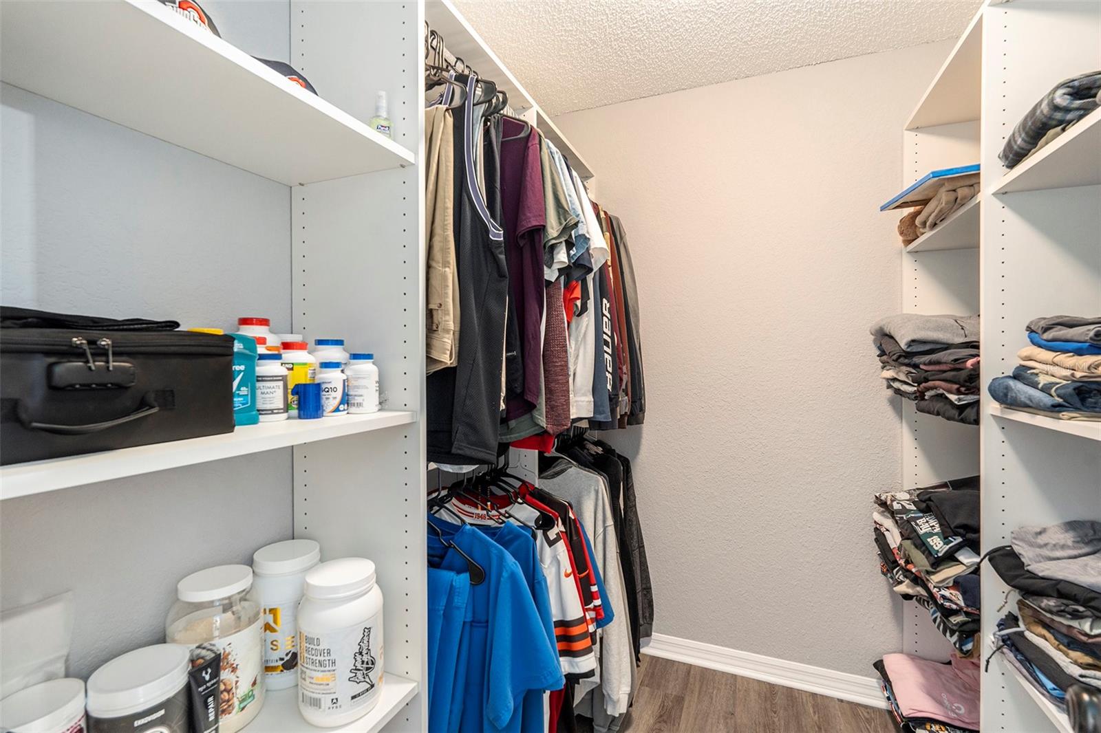 Both bedrooms have walk-in closets with floor to ceiling storage.