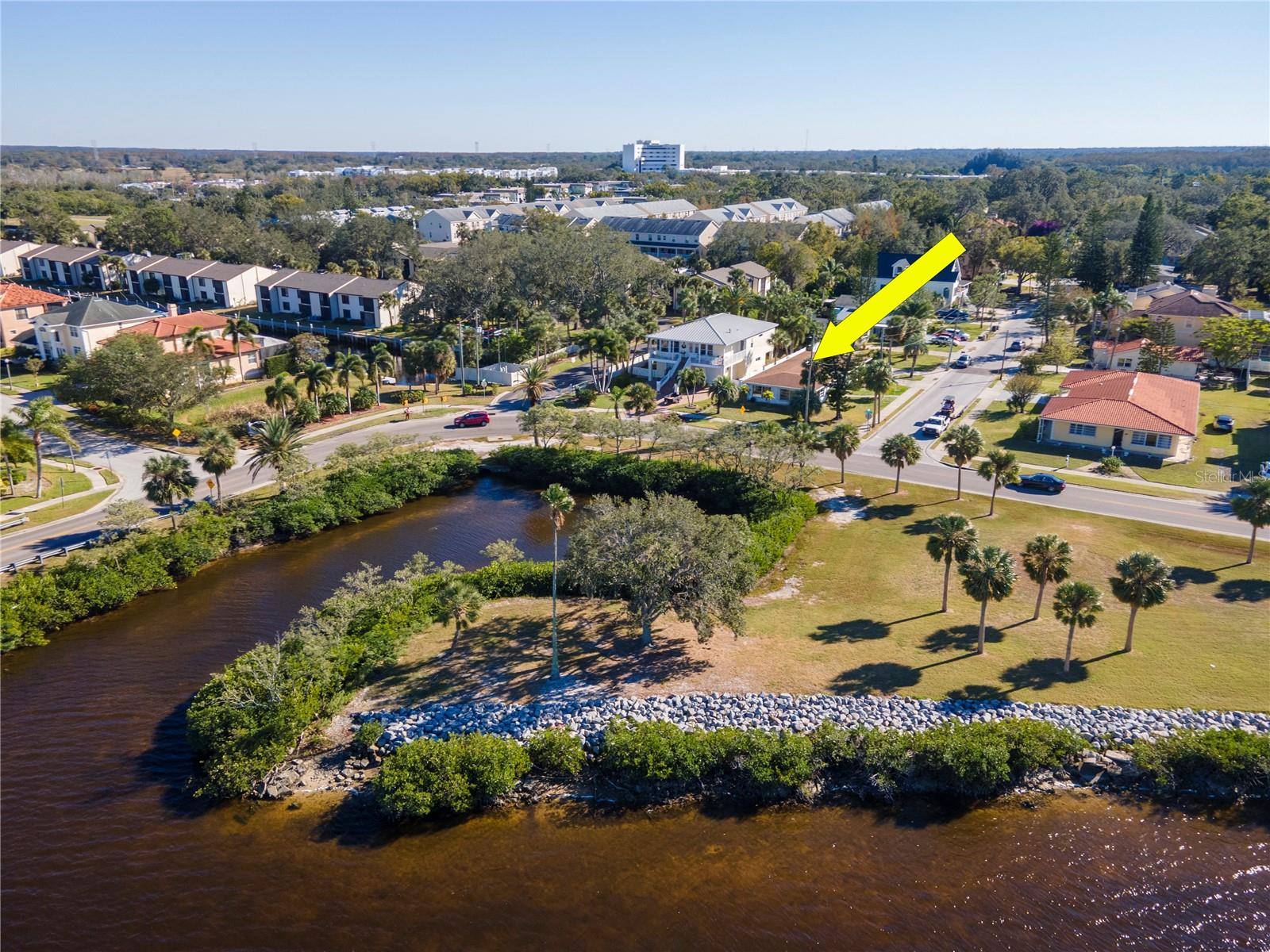 View from north overlooking Whitcomb Bayou