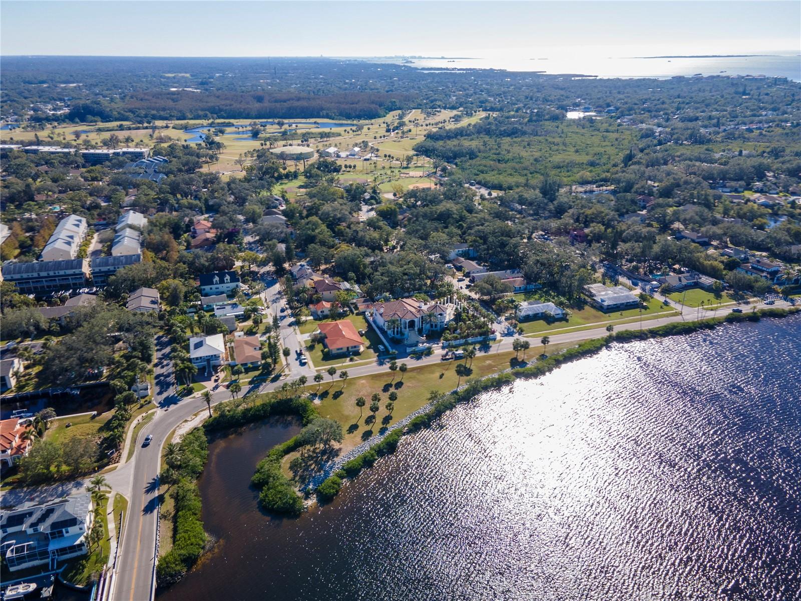 View from north. Tarpon Springs Golf Course in background.