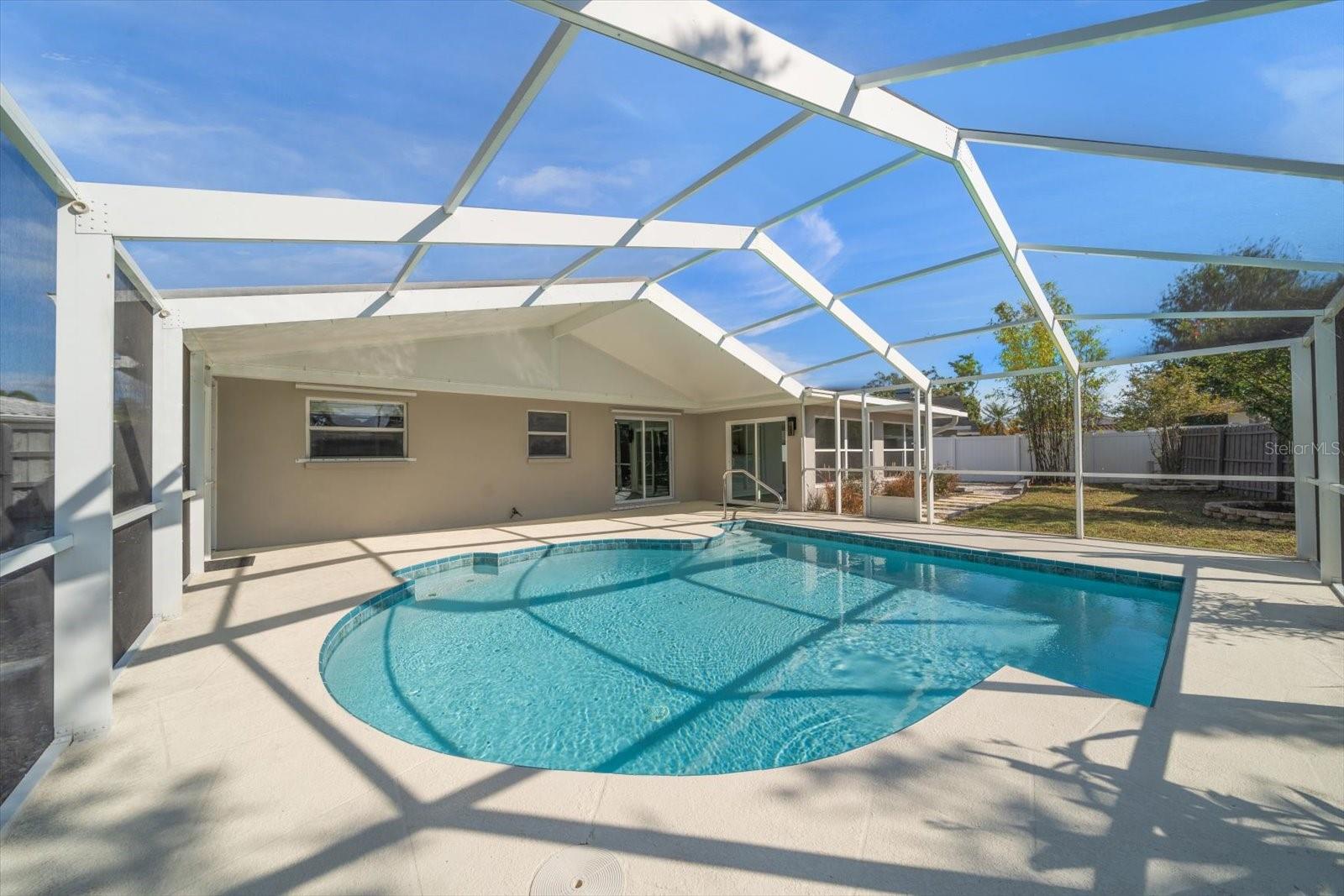 Screened in pool area ready for you to enjoy.