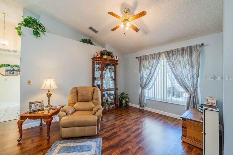 Dining area shown as enlarged living room