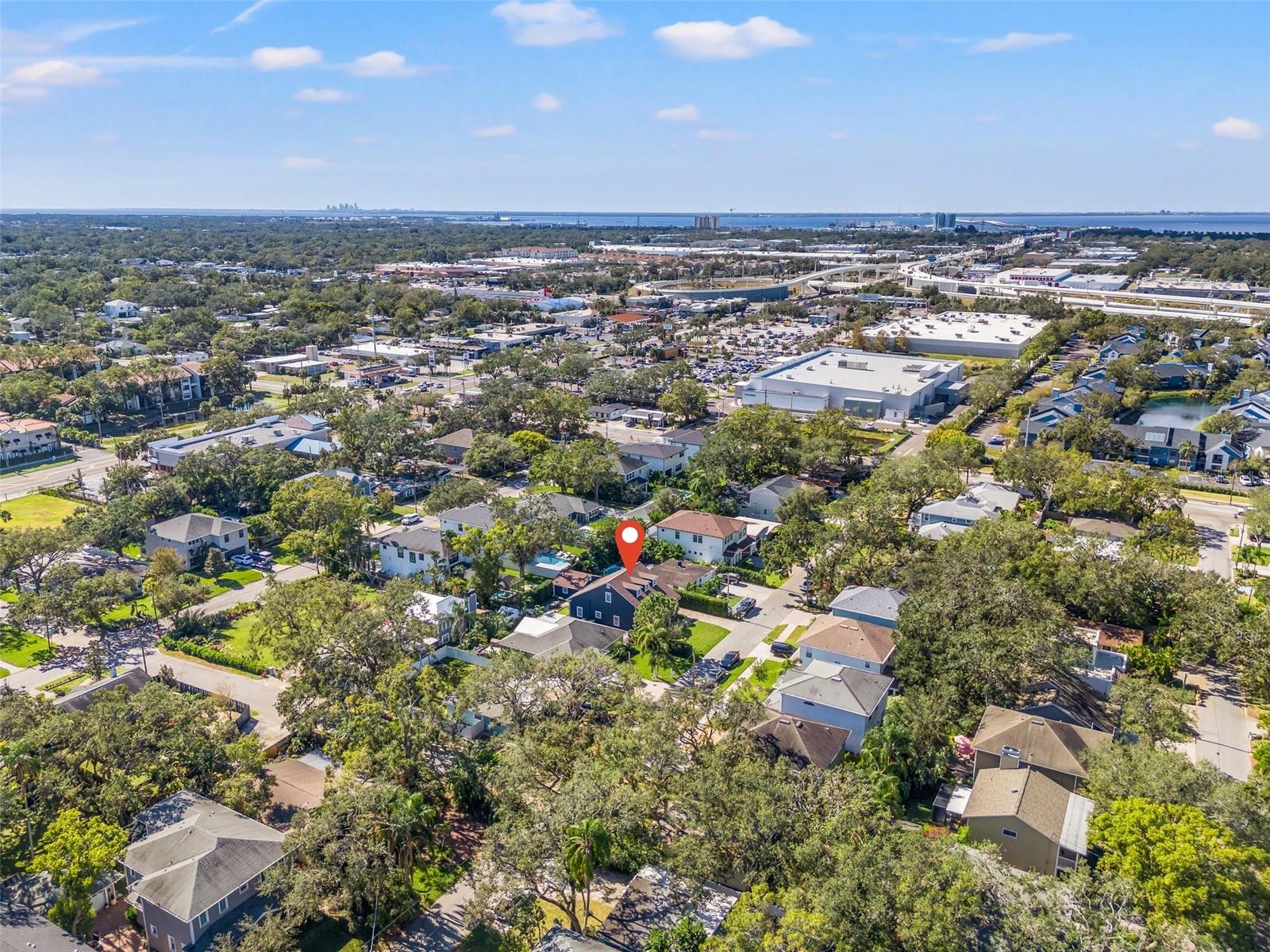 Southwest View with Downtown St. Pete in Distance