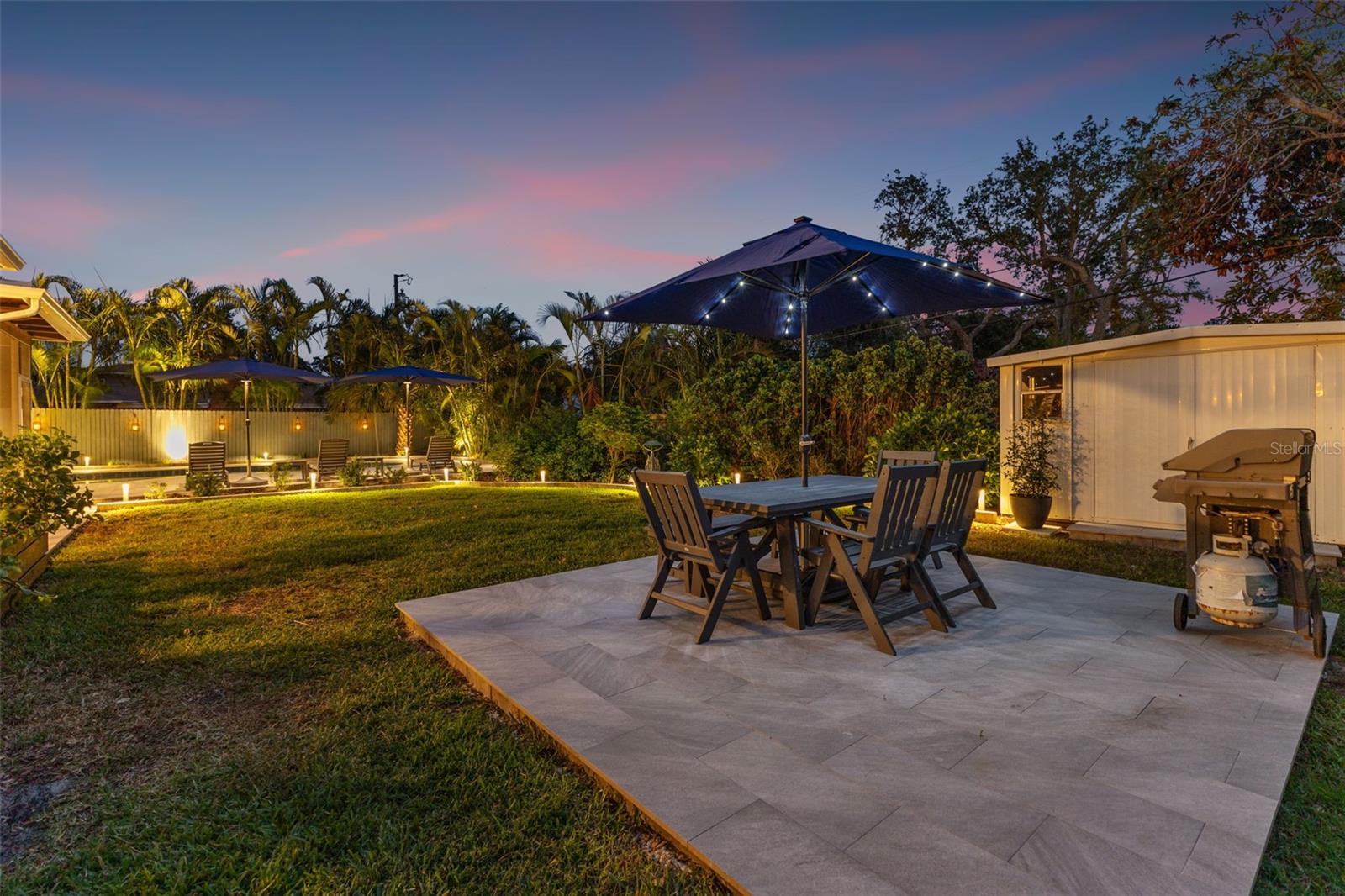 Al Fresco Dining Area at Twilight