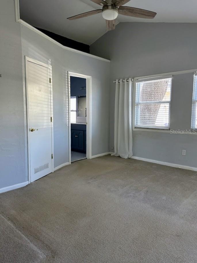 Master bedroom closet and en suite bath