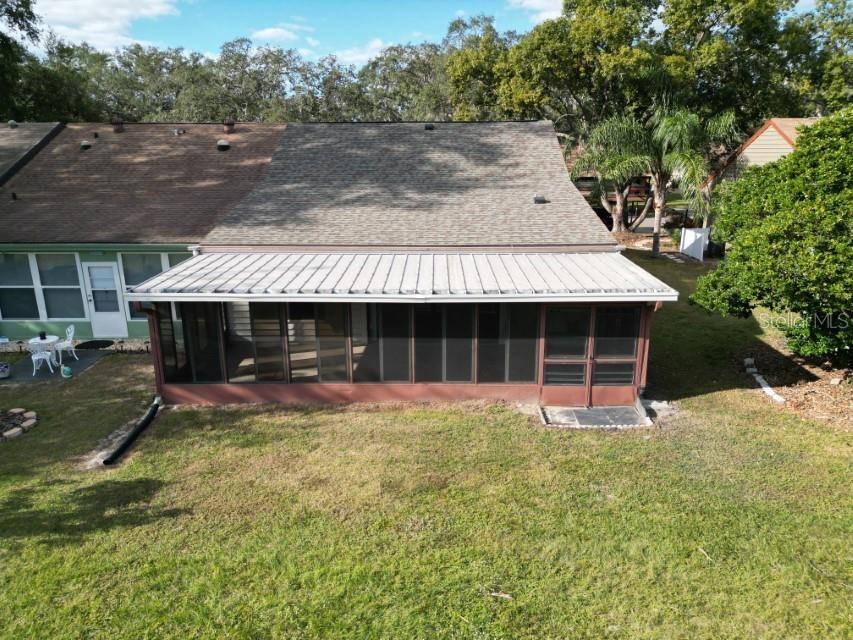 SCREENED LANAI WITH GOLF CART ENTRANCE