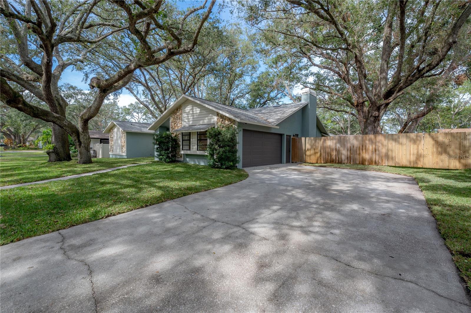 Driveway to Garage